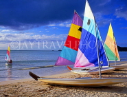 ANTIGUA, West Coast, sailboats on beach, ANT670JPL