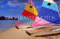 ANTIGUA, West Coast, sailboats on beach, ANT757JPL