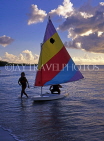 ANTIGUA, sunfish sailboat, dusk, ANT667JPL