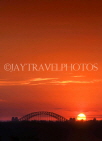 AUSTRALIA, New South Wales, SYDNEY, Harbour Bridge, against sunset, AUS1060JPL