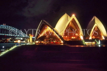 AUSTRALIA, New South Wales, SYDNEY, Opera House, night view, AUS611JPL