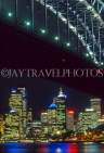AUSTRALIA, New South Wales, SYDNEY, night skyline, Harbour Bridge, AUS1058JPL