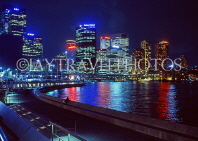 AUSTRALIA, New South Wales, SYDNEY, night skyline, Sydney Cove, AUS142JPL