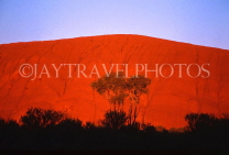 AUSTRALIA, Northern Territory, AYERS ROCK (Uluru) section, evening light, AUS739JPL
