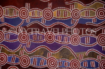 AUSTRALIA, Northern Territory, Aboriginal Dot Art painting, AUS544JPL