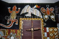 AUSTRALIA, Northern Territory, Darwin, TIWI ISLANDS (Bathurst), island church, Aboriginal art, AUS520JPL