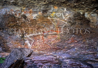 AUSTRALIA, Northern Territory, Kakadu National Park, Nourlangie Rock, Aboriginal Rock Art, AUS321JPL