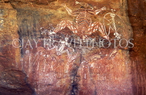 AUSTRALIA, Northern Territory, Kakadu National Park, Nourlangie Rock, Aboriginal Rock Art, AUS571JPL