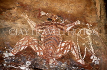 AUSTRALIA, Northern Territory, Kakadu National Park, Nourlangie Rock, Aboriginal Rock Art, AUS574JPL