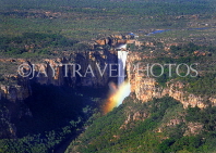AUSTRALIA, Northern Territory, Kakadu National Park, TWIN FALLS, aerial view, AUS197JPL