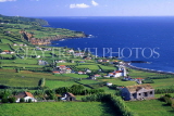 AZORES, Faial Island, coastal view and villages, AZ410JPL