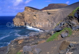AZORES, Faial Island, volcanic rocky coast, AZ407JPL