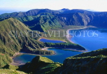 AZORES, Sao Miguel Island, Lagoa Do Forgo (Lake of Fire) and Agua de Pau mountains, AZ300JPL