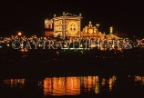 AZORES, Sao Miguel Island, illuminations for Our Lord Holy Christ festival, AZ314JPL