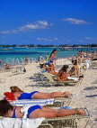 BAHAMAS, New Providence Island, Cable Beach, sunbathers, BAH369JPL