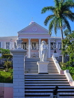 BAHAMAS, New Providence Island, Nassau, Government House & Columbus statue, BAH318JPL