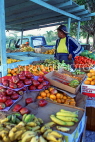 BAHAMAS, New Providence Island, Nassau, fruit stall and vendor, BAH144JPL