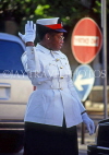 BAHAMAS, New Providence Island, Nassau, traffic policewoman, BAH140JPL