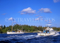 BAHAMAS, New Providence Island, boats out at sea, BAH419JPL