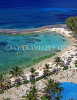 BAHAMAS, Paradise Island, beach and sunbathers by pool pool, BAH346JPL