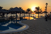 BAHRAIN, Al Jasra, house pool and sunset, BHR594JPL