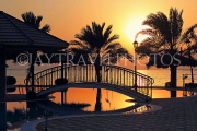 BAHRAIN, Al Jasra, house pool and sunset, BHR595JPL