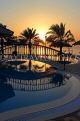 BAHRAIN, Al Jasra, house pool and sunset, BHR597JPL
