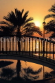 BAHRAIN, Al Jasra, house pool and sunset, BHR598JPL