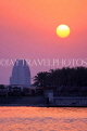 BAHRAIN, Manama, King Faisala Corniche, Sunset over Reef Island, BHR725JPL