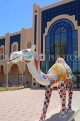 BAHRAIN, Manama, Seef Mall shopping centre, Camel sculptures, public art, BHR370JPL