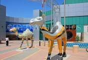 BAHRAIN, Manama, Seef Mall shopping centre, Camel sculptures, public art, BHR376JPL