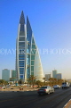 BAHRAIN, Manama, World Trade Centre towers, and Kind Faisal Highway, BHR272JPL