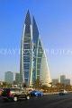 BAHRAIN, Manama, World Trade Centre towers, and Kind Faisal Highway, BHR273JPL