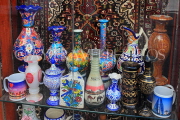 BAHRAIN, Manama, old town street scene, shop display, ceramics, BHR1746JPL