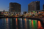 BAHRAIN, Muharraq, Amwaj Islands, Lagoon,  night view, BHR1359JPL