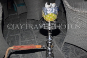 BAHRAIN, Muharraq, Amwaj Islands, cafe scene, Pineapple flavour Shisha Pipe, BHR1569JPL