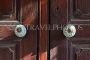 BAHRAIN, Muharraq, Shaikh Isa Bin Ali House, decorative wooden door knobs, BHR822JPL