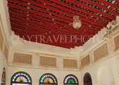 BAHRAIN, Muharraq, Shaikh Isa Bin Ali House, room ceiling, stained glass windows, BHR828JPL