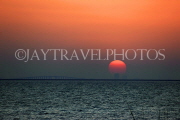 BAHRAIN, coast by Al Jasra, and sunset, BHR1377JPL