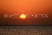 BAHRAIN, coast by Al Jasra, and sunset, BHR1384JPL