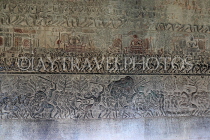CAMBODIA, Siem Reap, Angkor Wat, Bas Relief Galleries, CAM433JPL