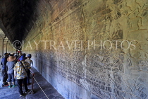 CAMBODIA, Siem Reap, Angkor Wat, Bas Relief Galleries (western section), CAM412JPL