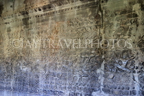 CAMBODIA, Siem Reap, Angkor Wat, Bas Relief Galleries (western section), CAM418JPL