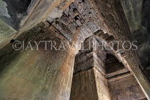 CAMBODIA, Siem Reap, Angkor Wat, bas relief carvings, inner walls & coridor roofs, CAM613JPL