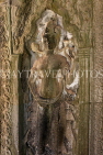 CAMBODIA, Siem Reap, Ta Prohm Temple, bas-relief Devata figures, CAM1424JPL