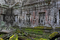 CAMBODIA, Siem Reap, Ta Prohm Temple, bas-relief Devata figures, CAM1438JPL