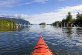 CANADA, British Columbia, Prince Rupert, Kayakers on Skeena River, CAN780JPL