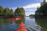 CANADA, British Columbia, Prince Rupert, Kayakers on Skeena River, CAN786JPL