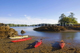 CANADA, British Columbia, Prince Rupert, Kayaks on Skeena River, CAN790JPL