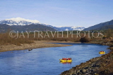 CANADA, British Columbia, Squamish, Brackendale Eagle Reserve, rafting on Squamish river, CAN811JPL